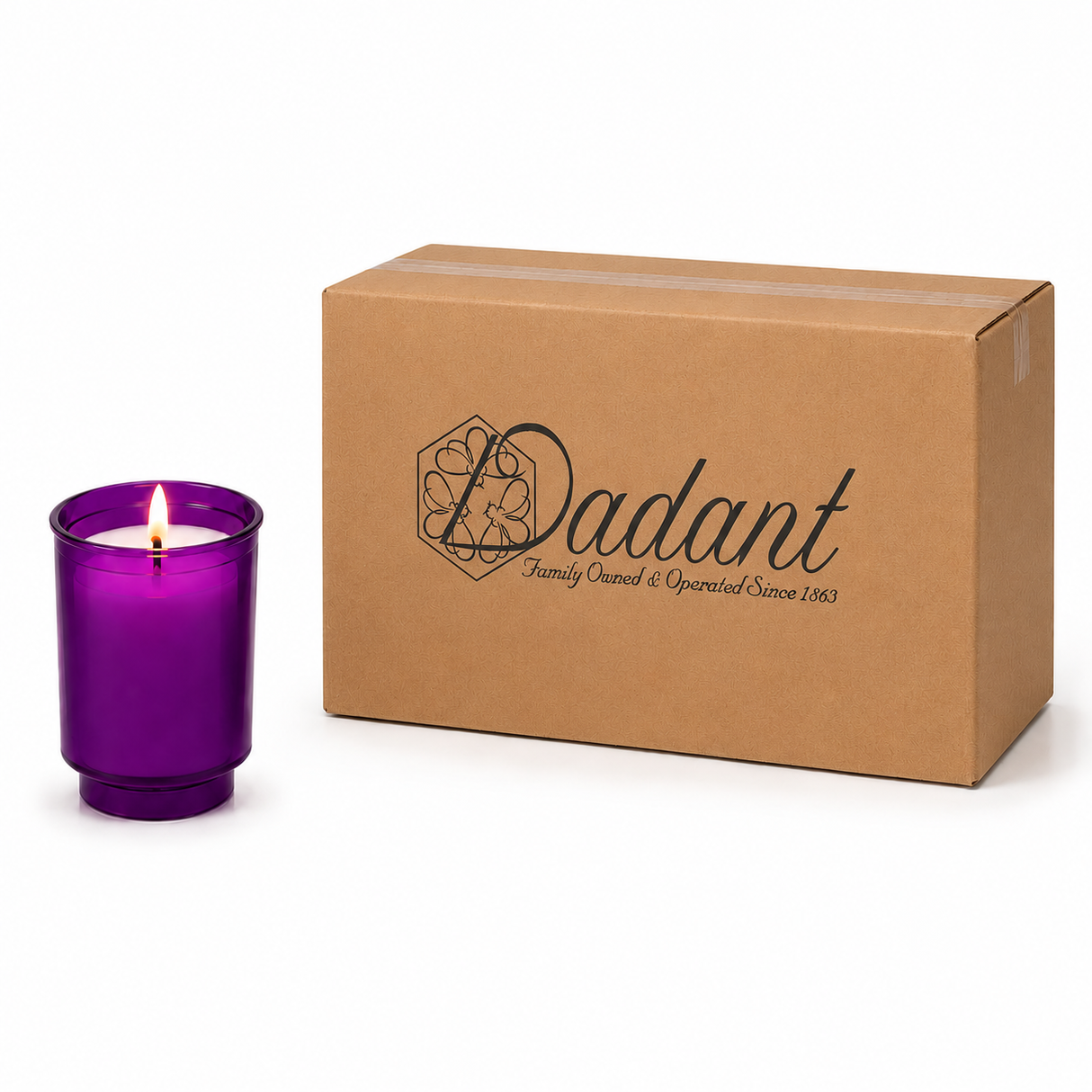 Dadant 10-Hour Disposable Plastic Votive Candles — Case of 200