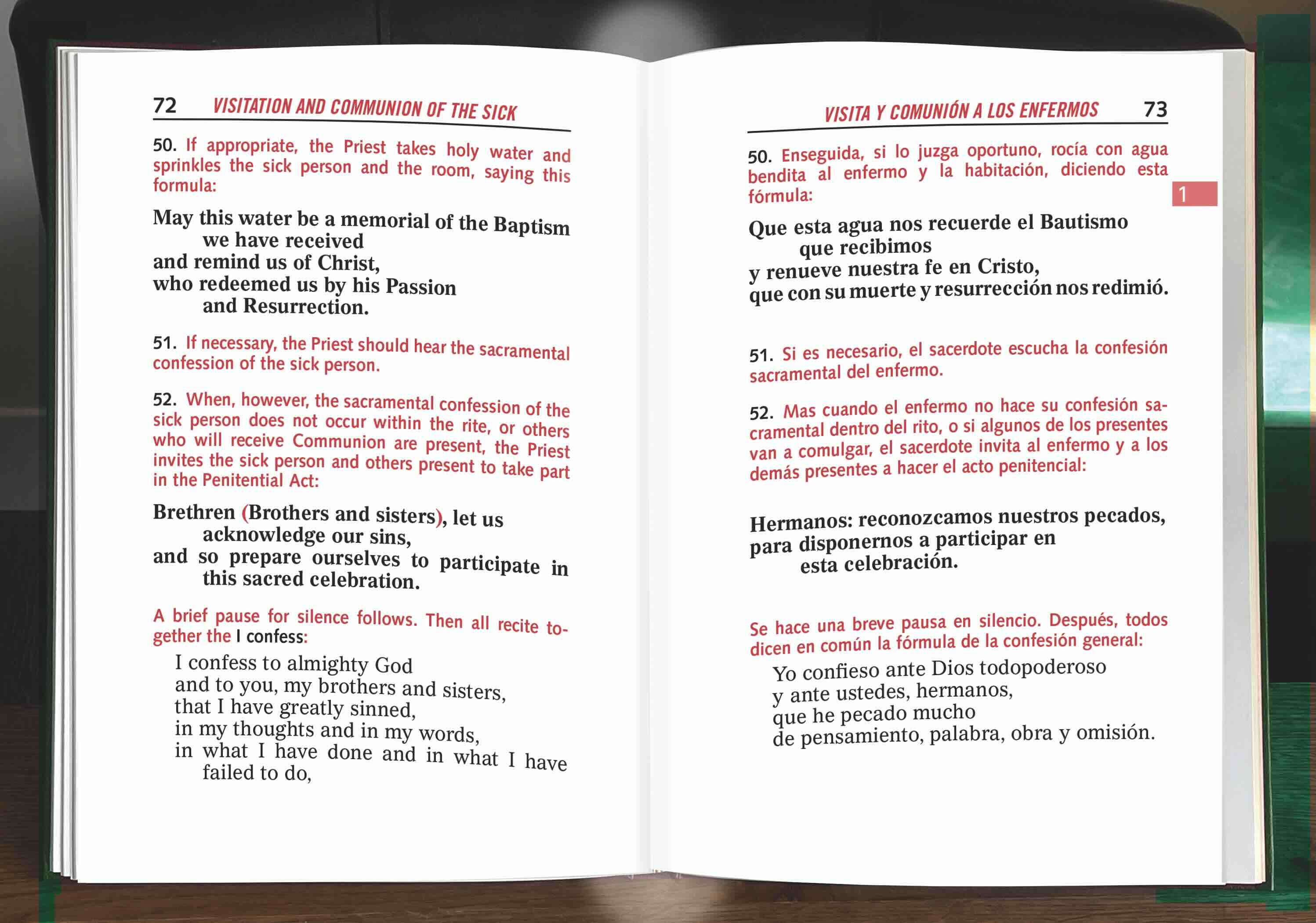 Bilingual Order of the Anointing of the Sick and Their Pastoral Care (Pocket Edition)