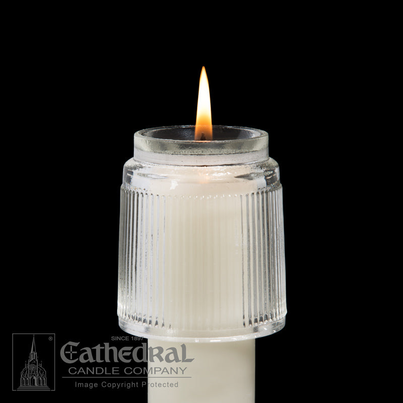 Glass Candle Follower for 3 Inch Diameter Candles