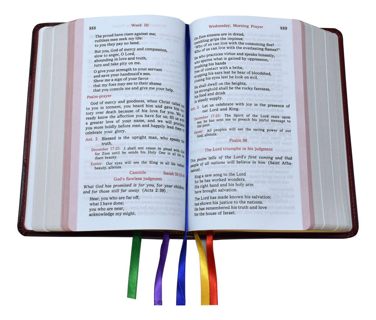 Christian Prayer BURGUNDY DURA-LUX