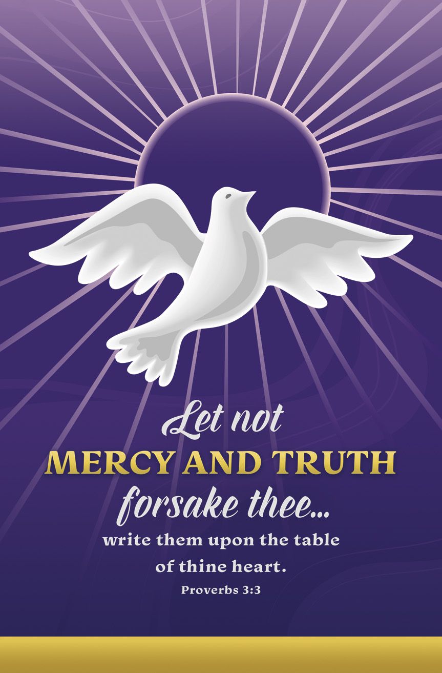 Confirmation Bulletin - Mercy and Truth, Prov 3:3 (KJV)-Pkg 100