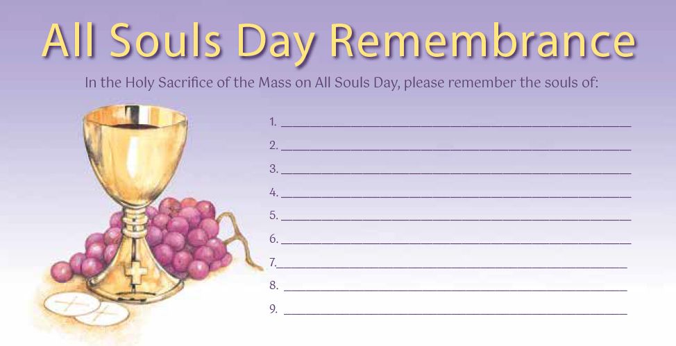 All Souls Day Remembrance Offering Envelopes – Sacramental Design – Pack of 100