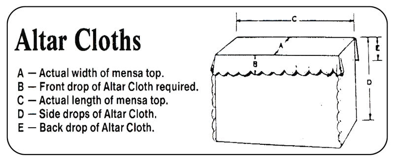 100% Pure Linen Altar Cloth | 54 in wide | 1014-54