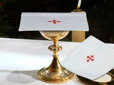 Cotton Mass Linens Embroidered with Red Cross