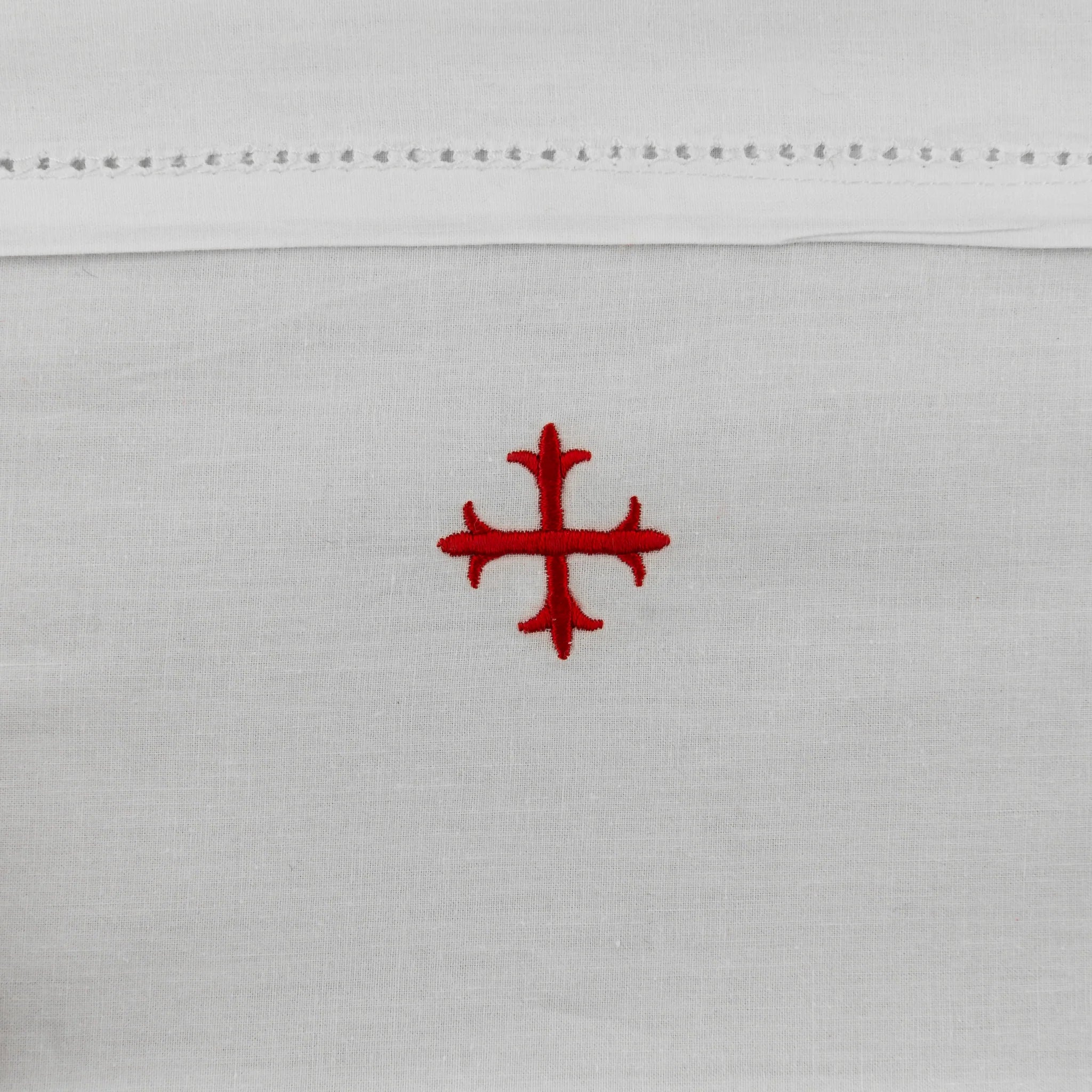 Cotton Mass Linens Embroidered with Red Cross