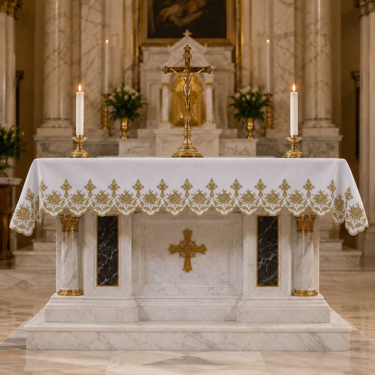 Altar Cloth | Washable Polyester | Gold Metallic | 1108MG