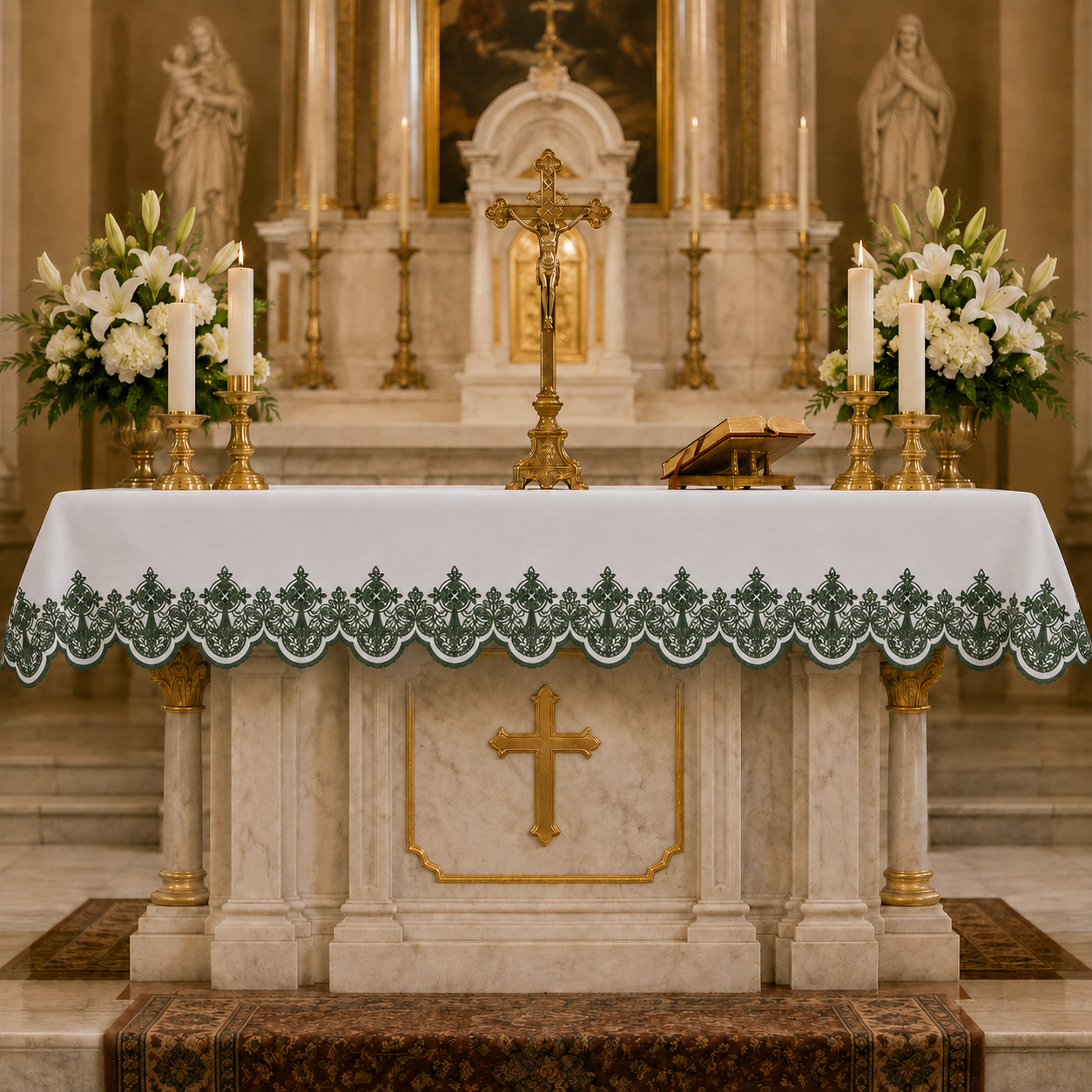 Altar Cloth | Washable Polyester | Silk Embroidery | 508GR