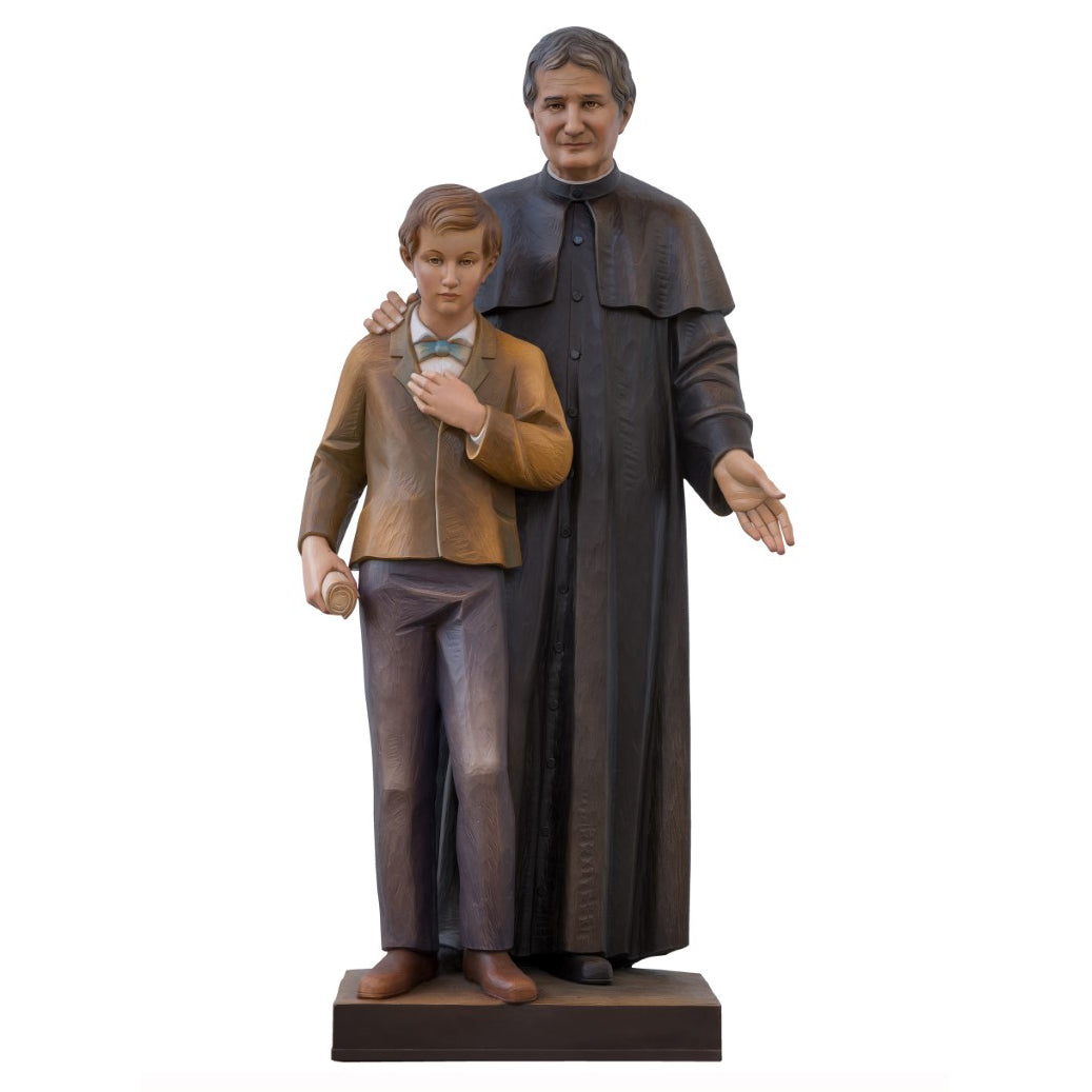 St. John Bosco with Domenico Savio Statue | Demetz