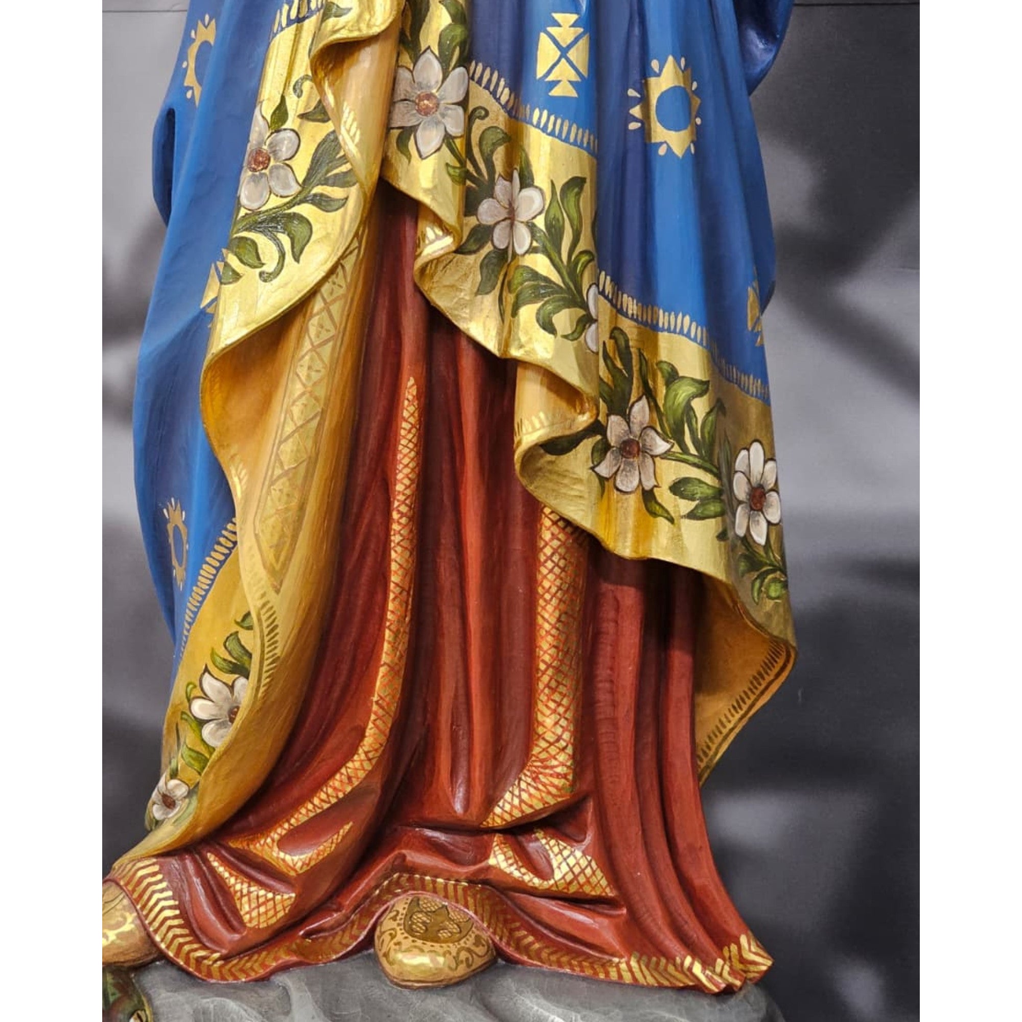 Madonna and Child Wood Statue