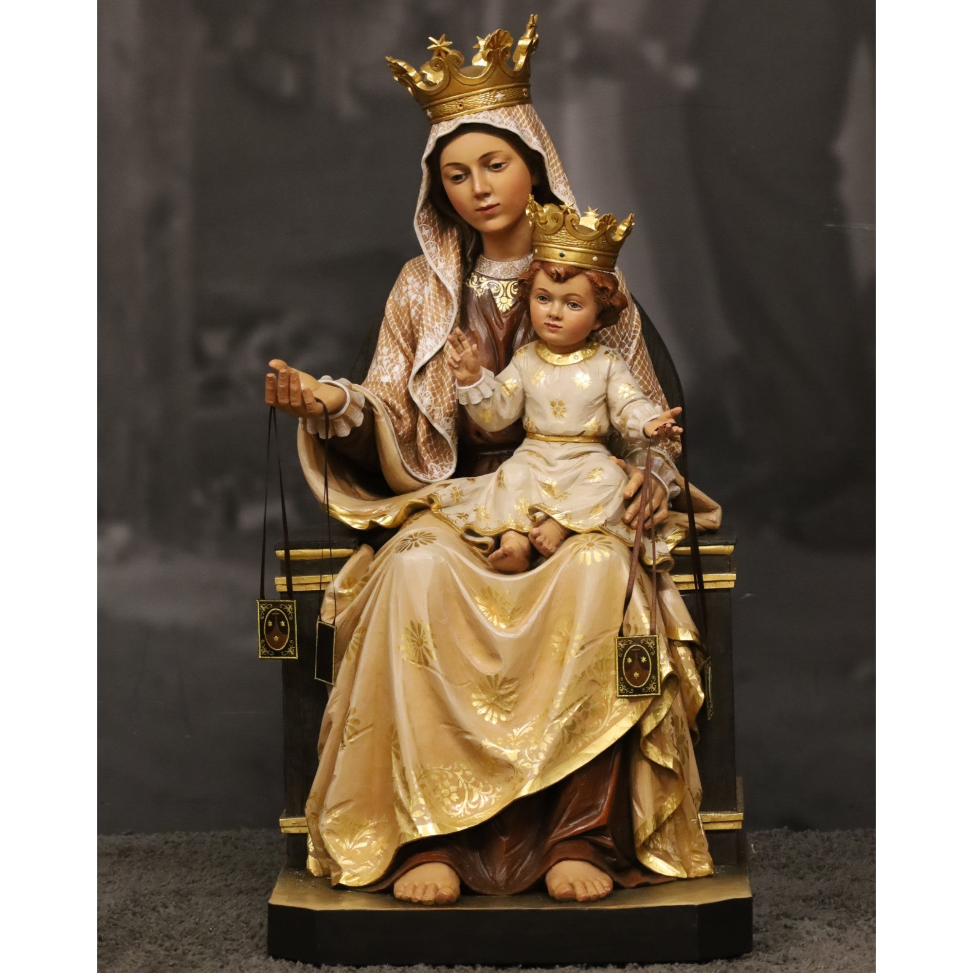 Our Lady of Mount Carmel Wood Statue