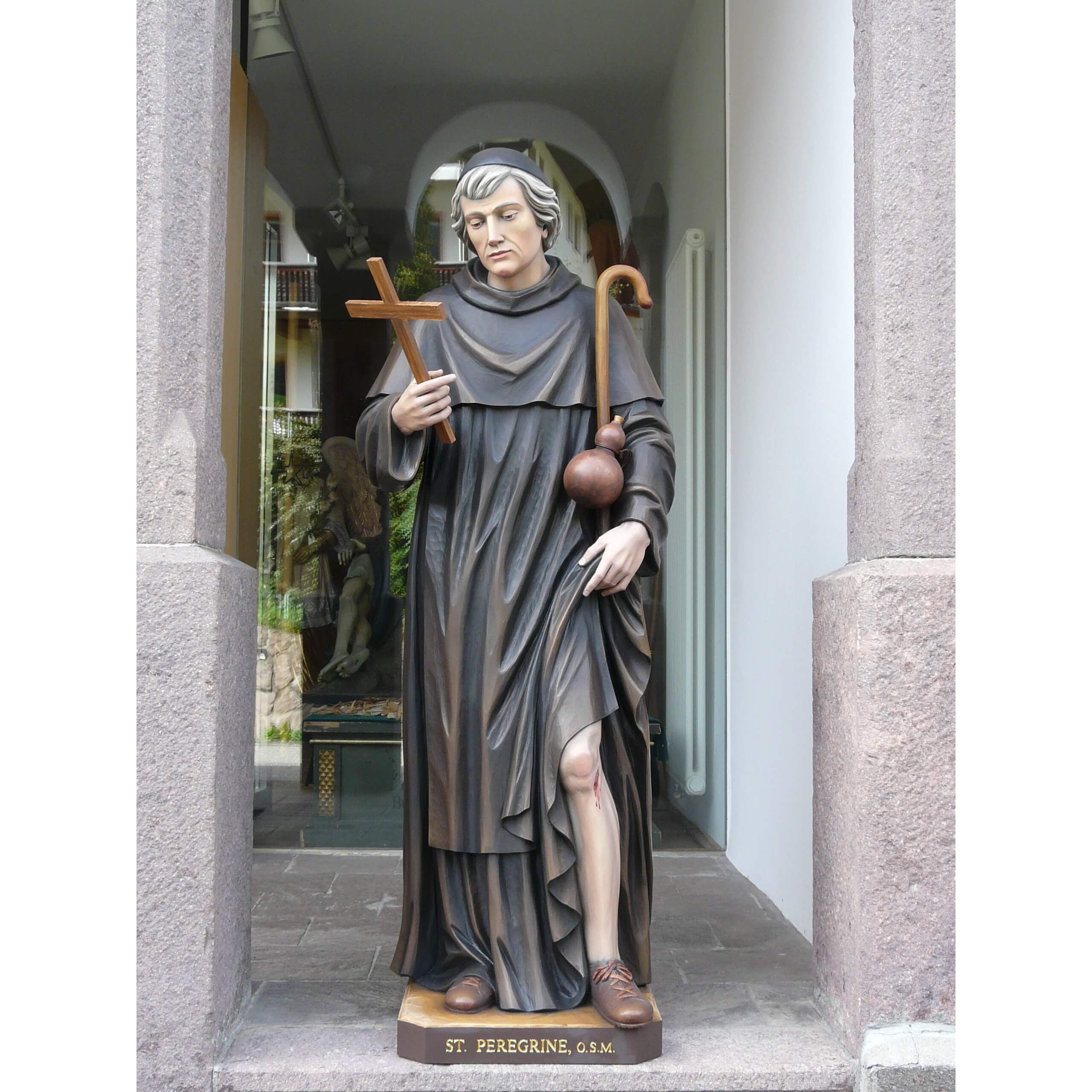 Wood Statue of Saint Peregrine