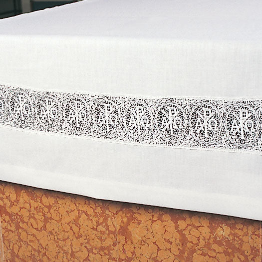 Lace with Alpha Omega Embroidery #1215B