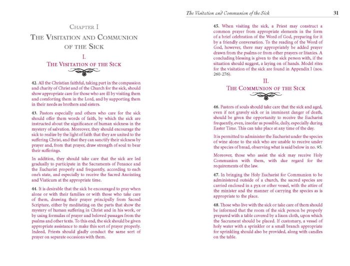 The Order of the Anointing of the Sick and of their Pastoral Care (Regular-Sized Edition)