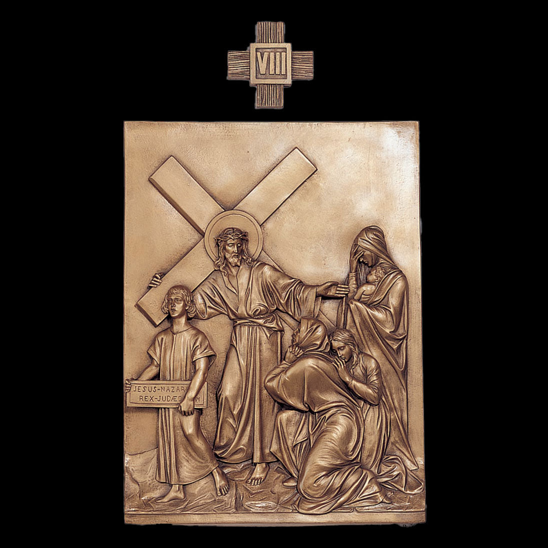 Set of 14 Stations of the Cross - Bronze Fiberglass