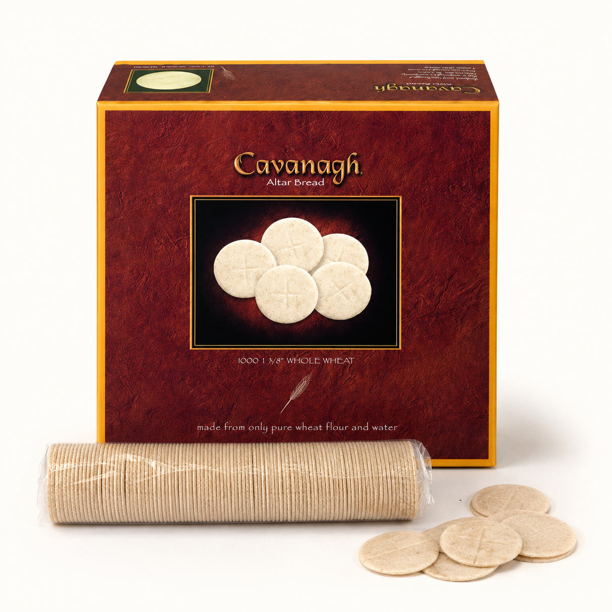 1-3/8" Whole Wheat Communion Bread Wafers