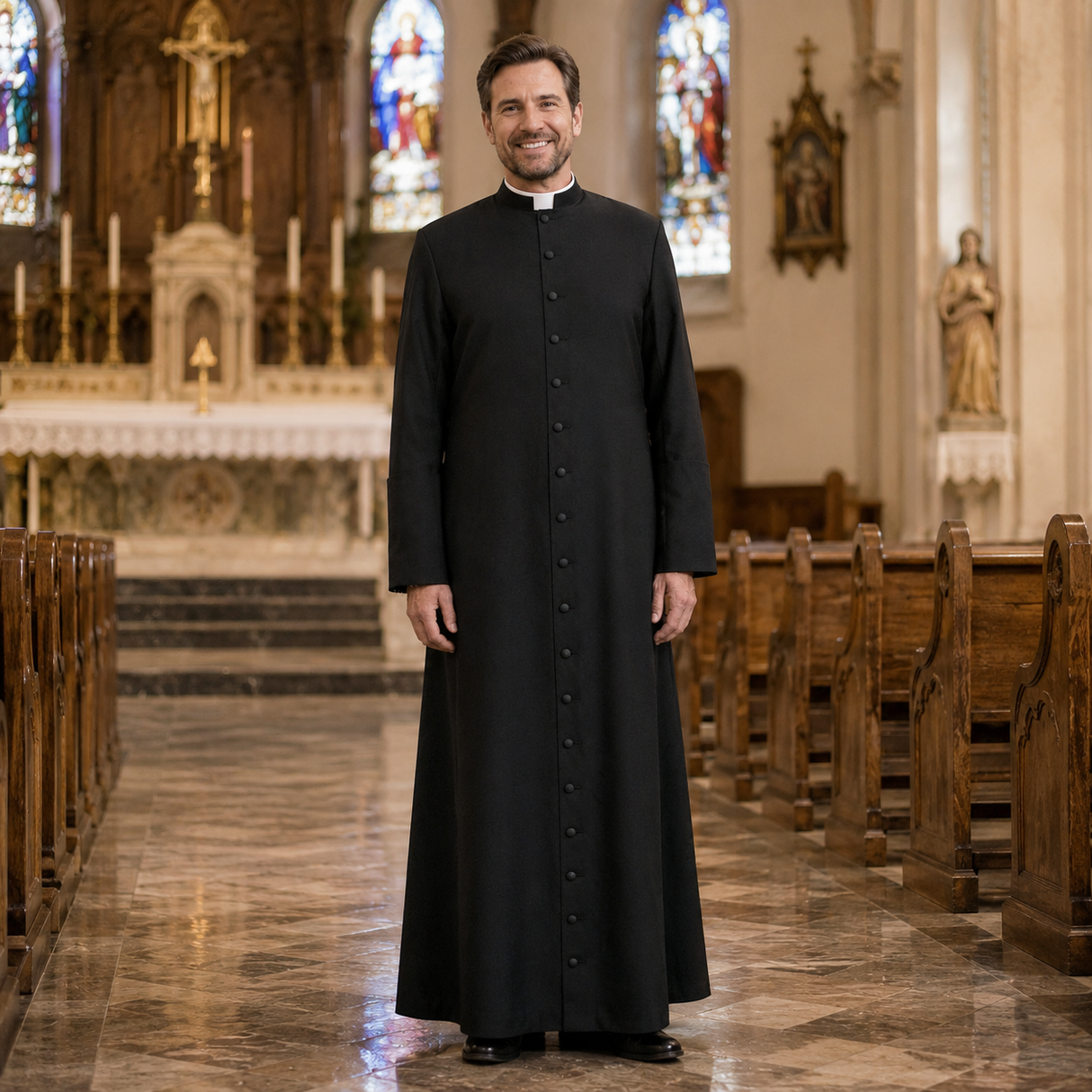 Man's Roman Southport Clergy Cassock by CM Almy