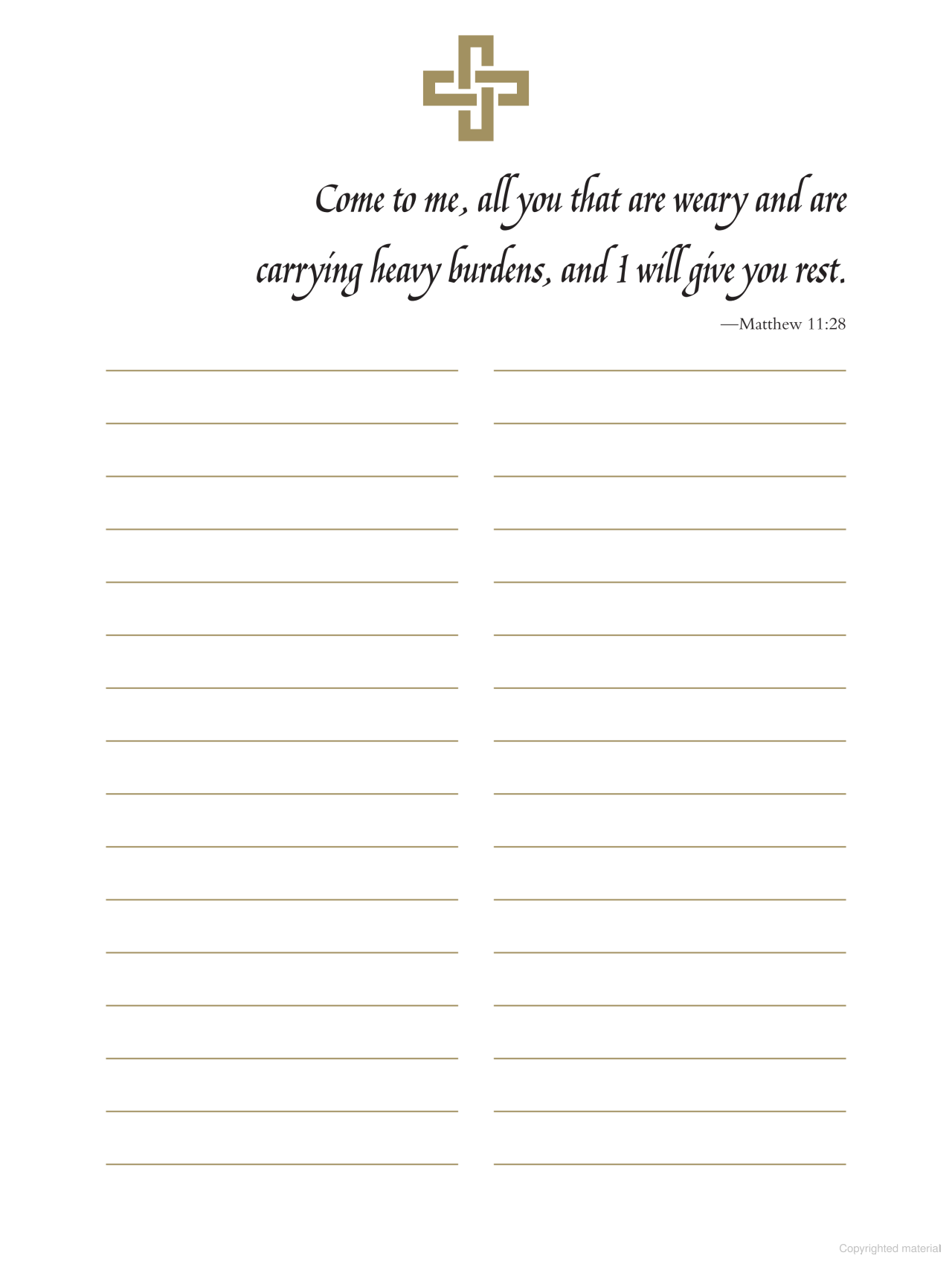 Lord, Have Mercy: Prayer Intentions for Your Faith Community / Señor, ten piedad: Intenciones para la oración de tu comunidad de fe