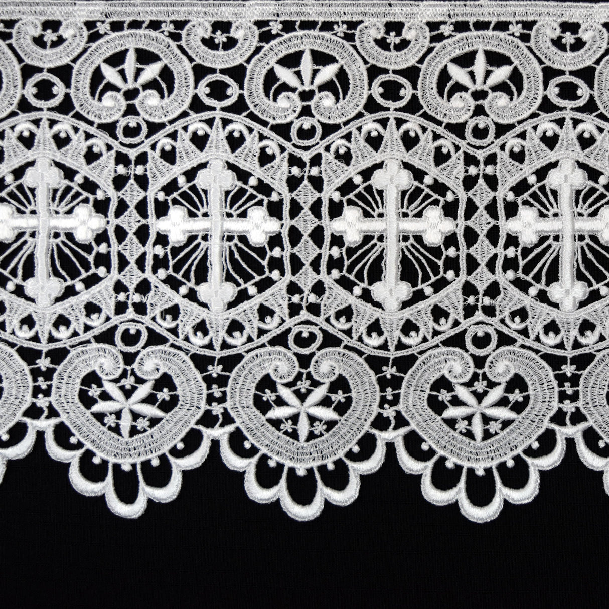 Lace with Cross Embroidery #5907