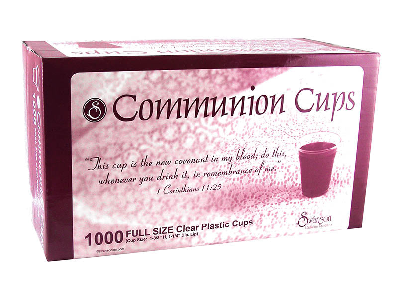 Disposable Plastic Communion Cups | 1-3/8 in | box of 1000