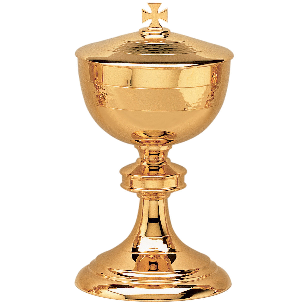Ciborium with Hammered Cup and Base