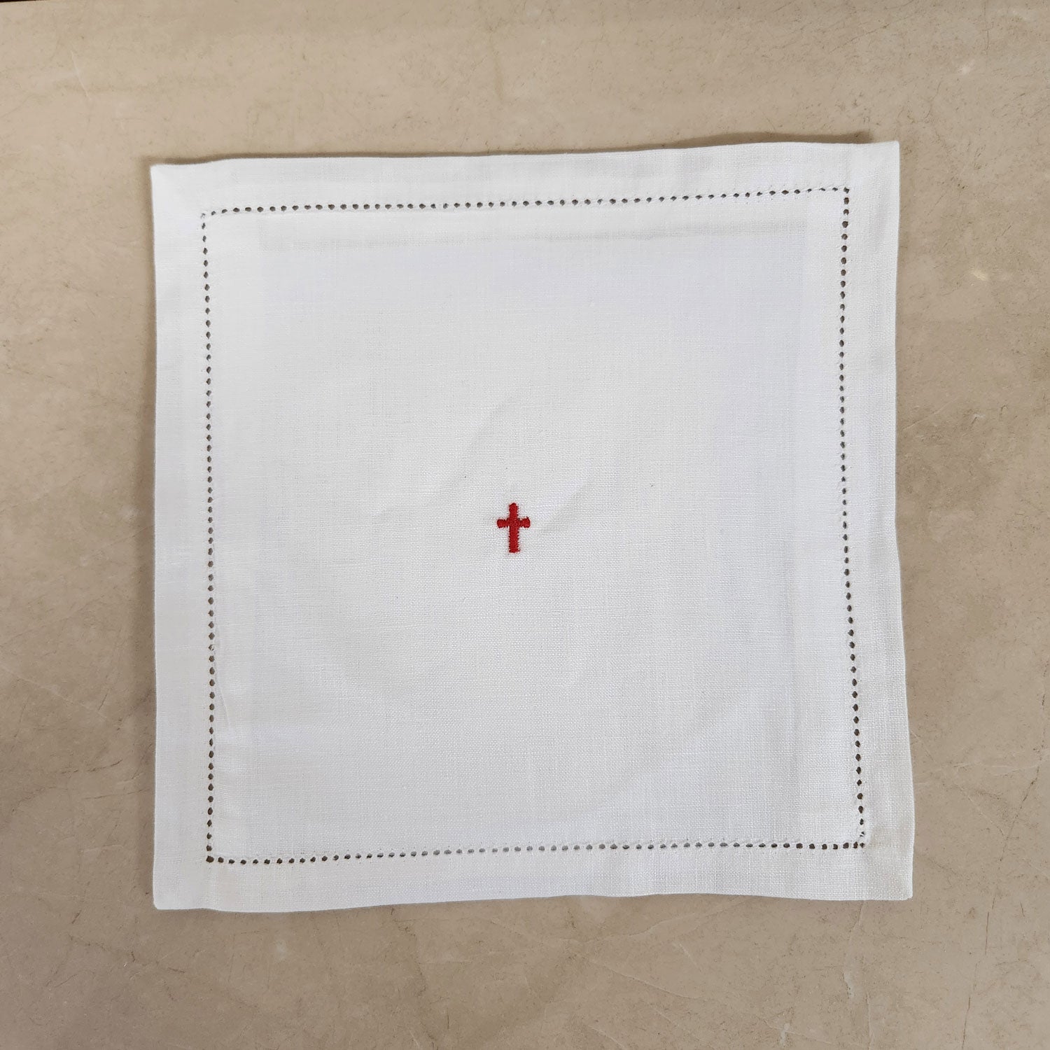 Pall w-Insert, 100% Pure Linen, hemstitched, pack of 3