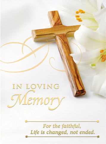 Mass Card for the Deceased | In Loving Memory | box of 100