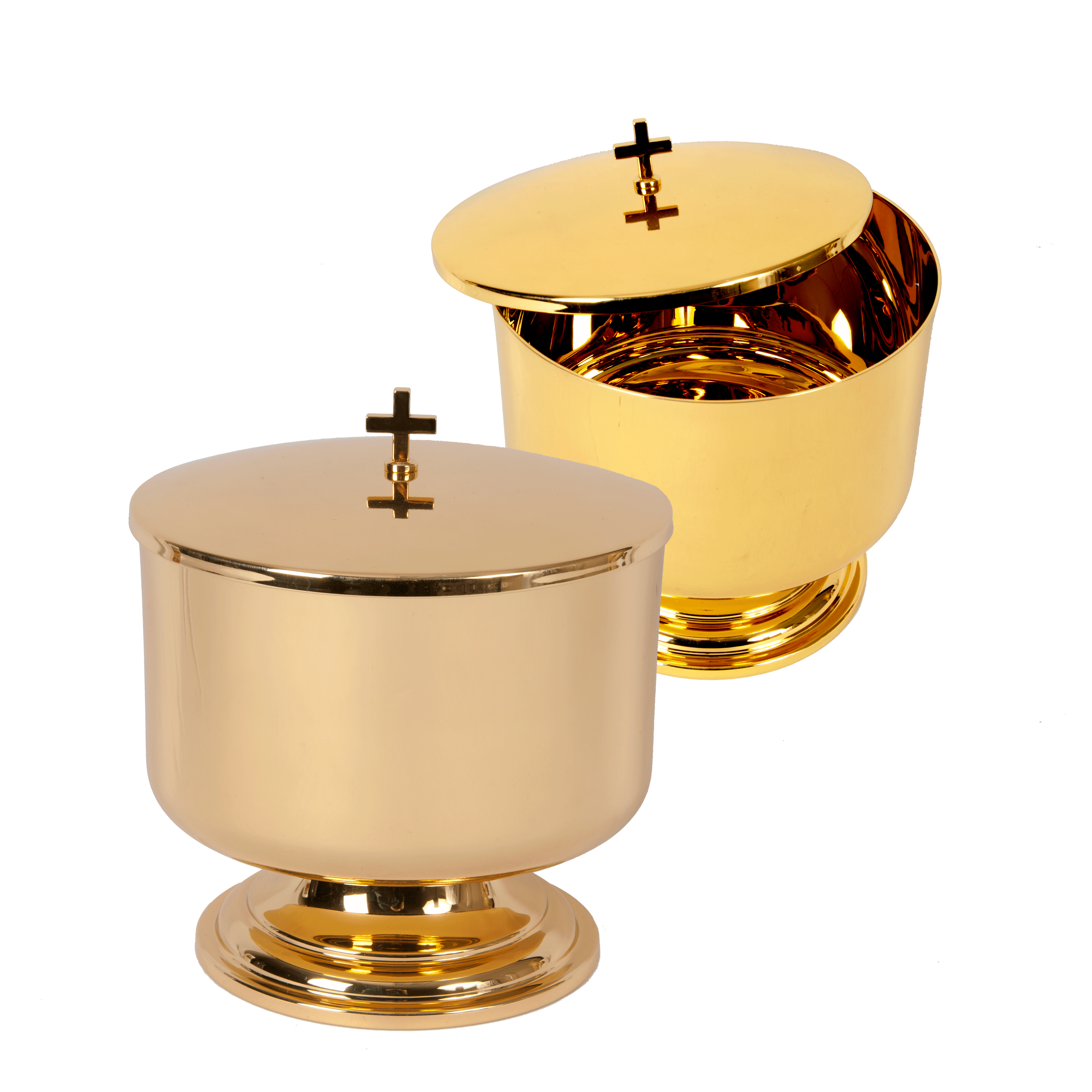Large Capacity Ciborium with Cover - holds 1200 hosts