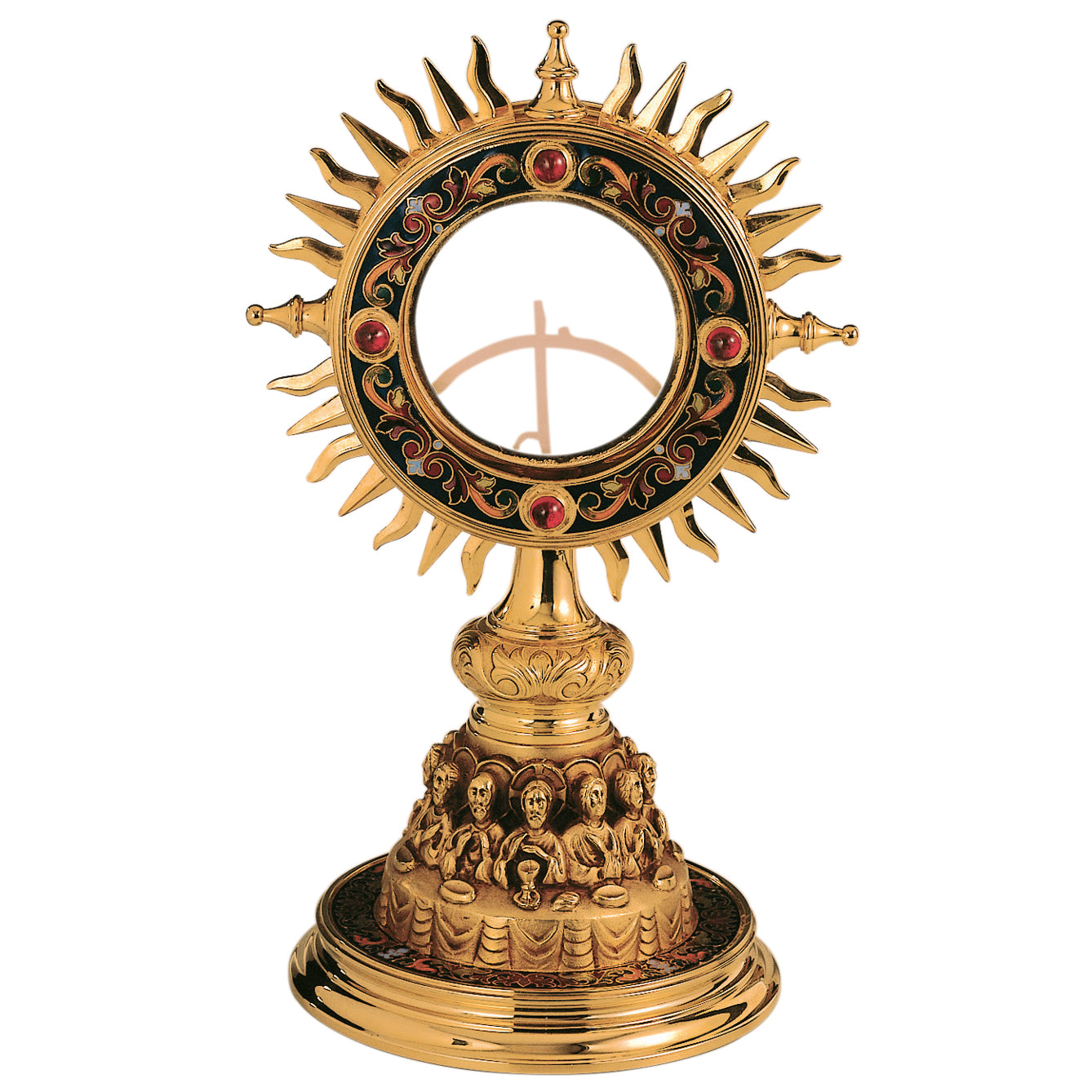 Monstrance with Last Supper Motif for 2-3/4" Host
