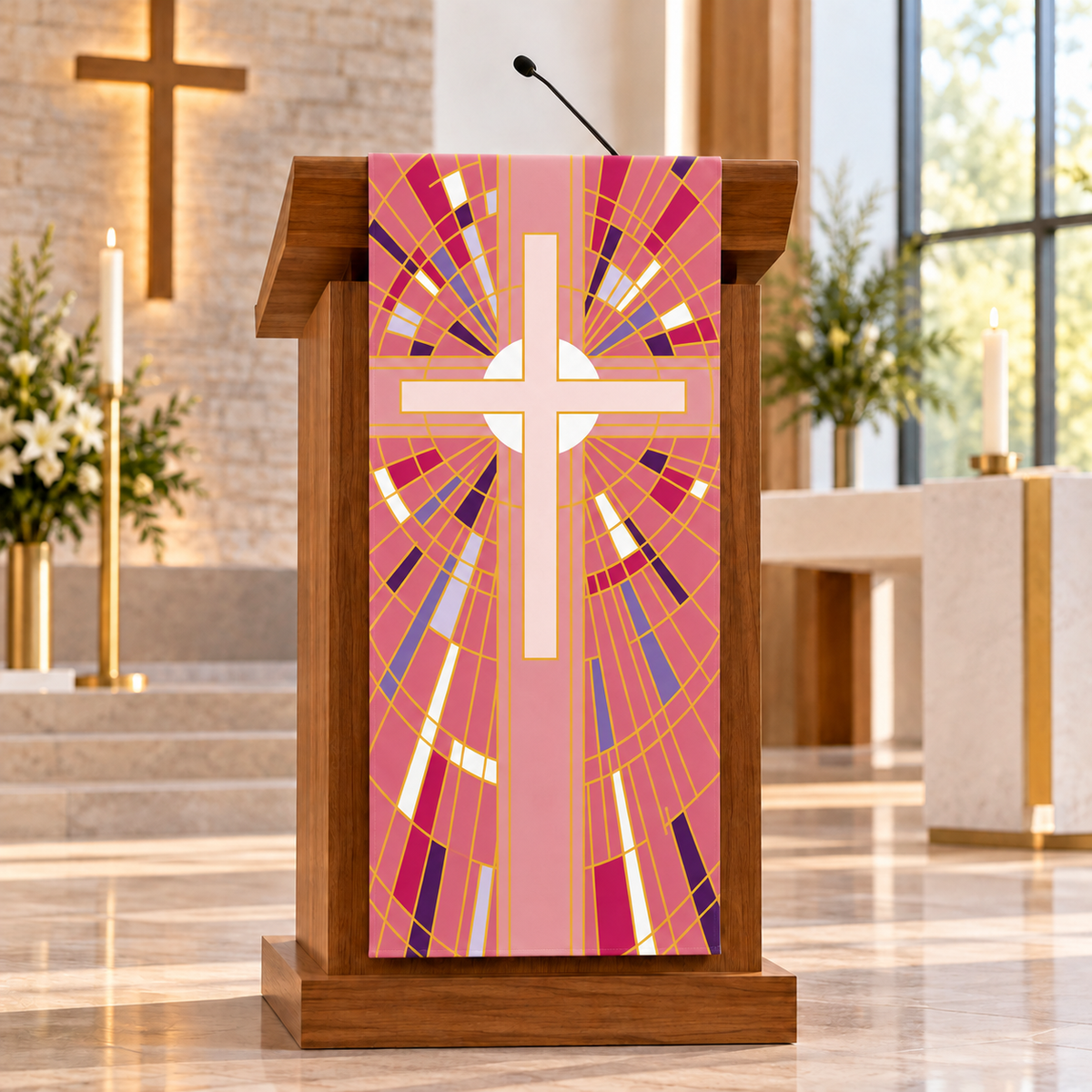 Radiant Cross Lectern Hanging | Slabbinck