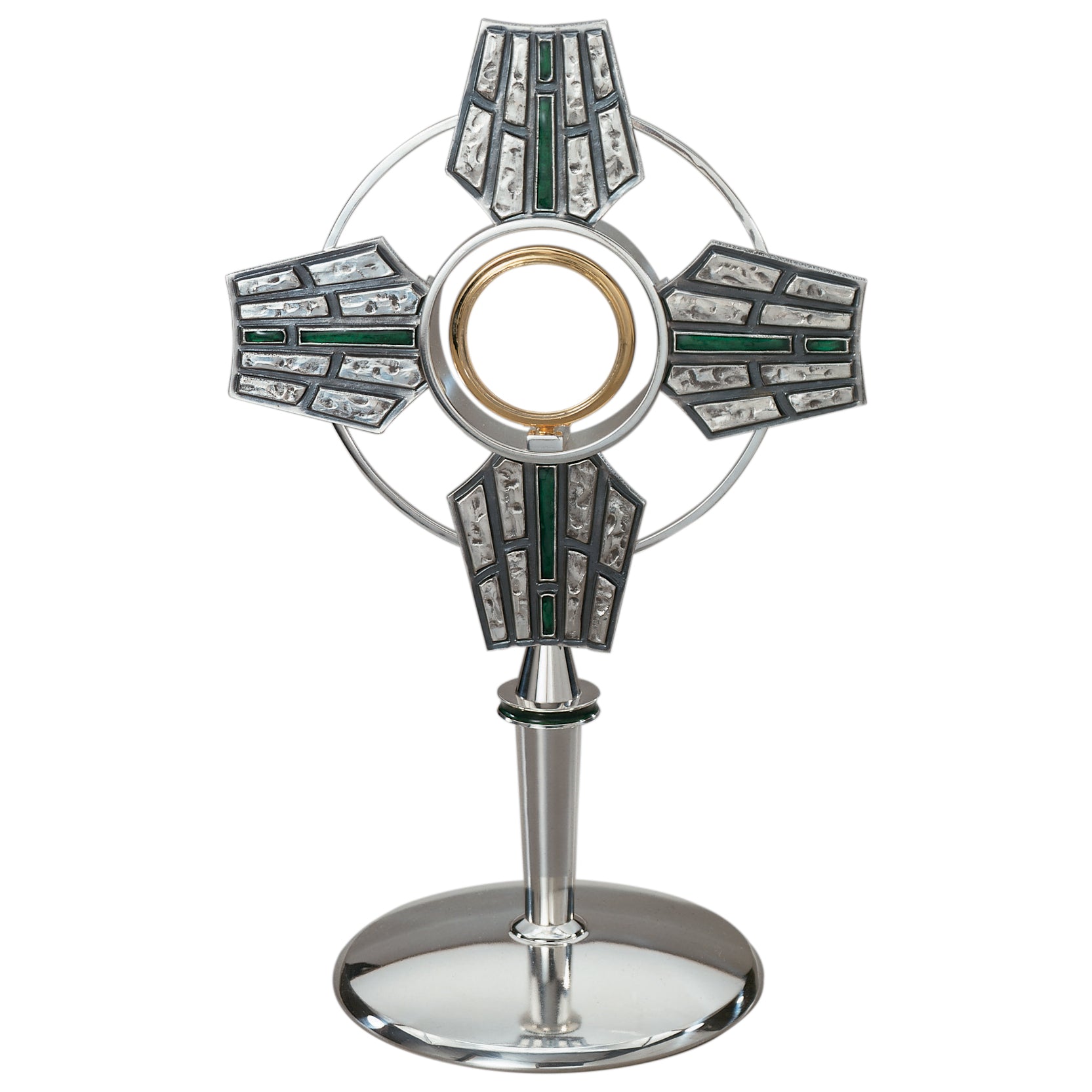 Monstrance with Green Enamel