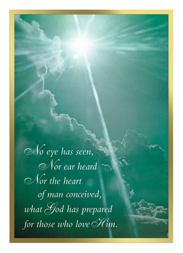 Mass Card for the Deceased | No Eye Has Seen | box of 100