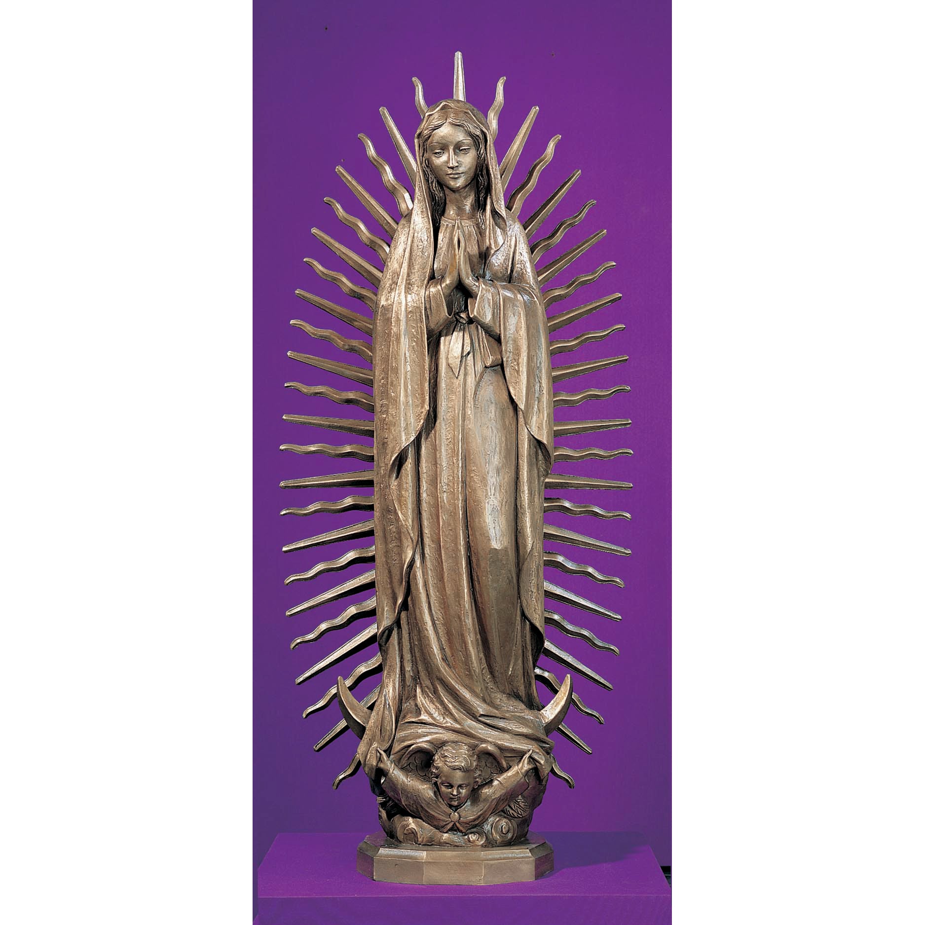 Outdoor Statue of Our Lady of Guadalupe