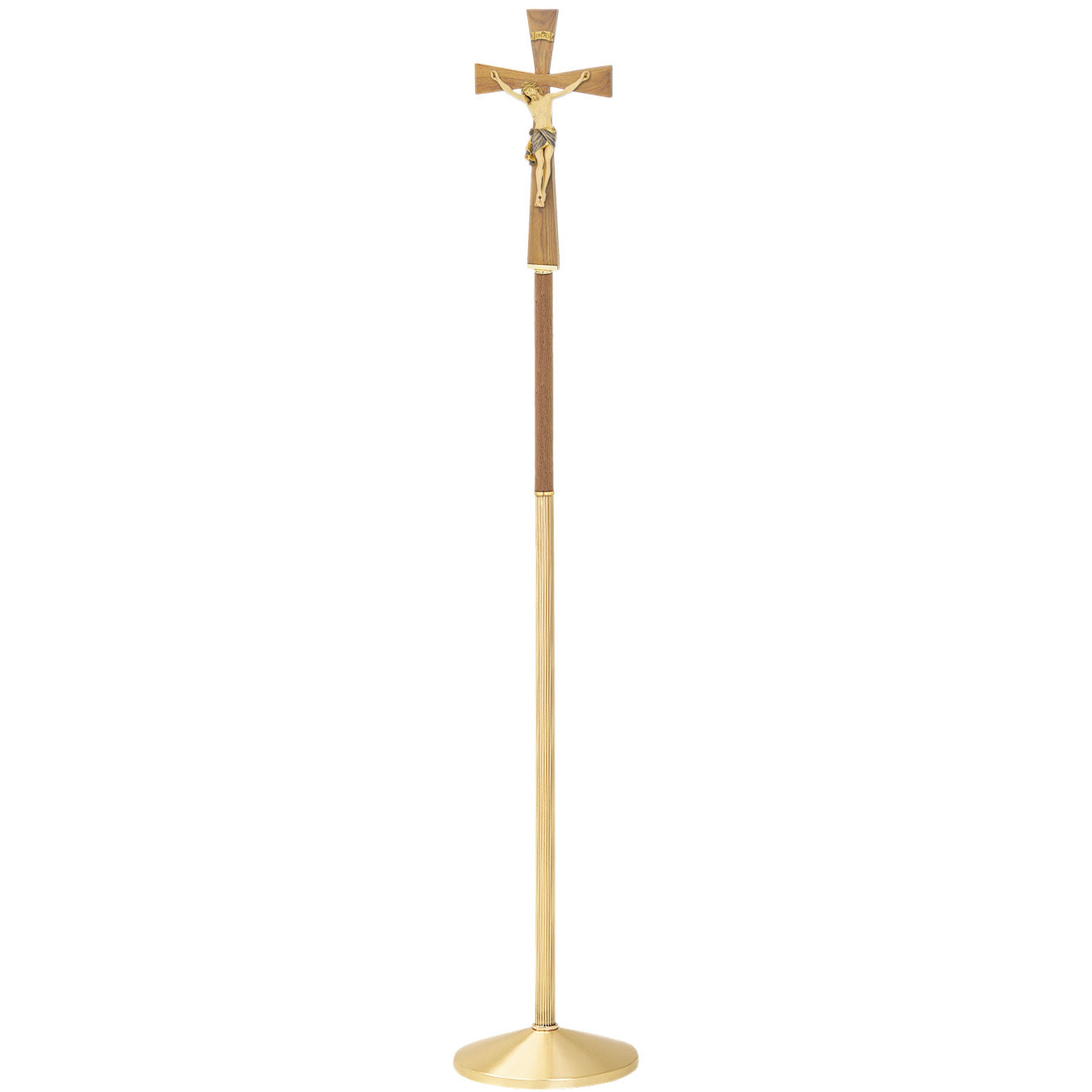 Processional Crucifix with Wood Corpus