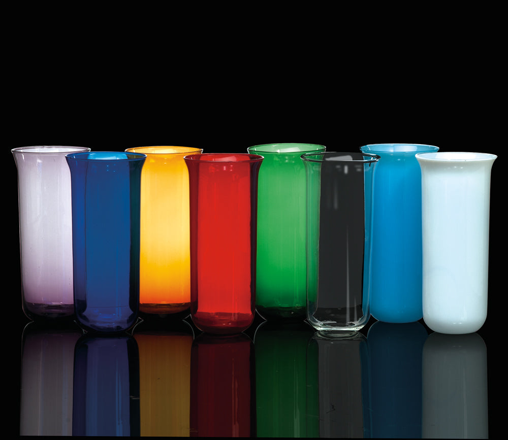 Replacement Glass Sanctuary Globe for 7 & 8 Day Sanctuary Candles | Choose from 8 colors