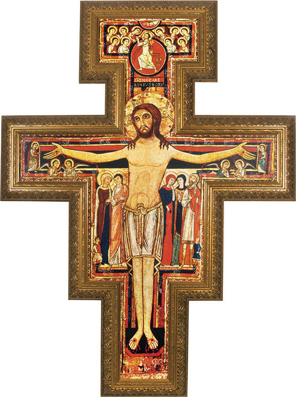 San Damiano Framed Canvas Cross