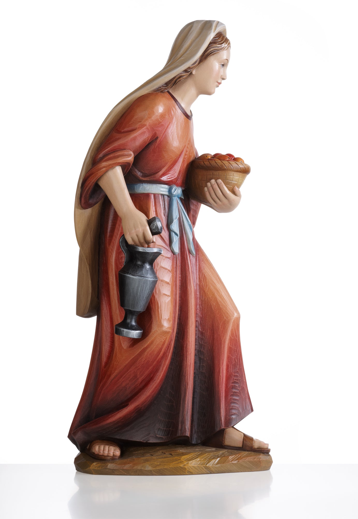 Shepherdess with Fruit Basket | Kostner Nativity Set