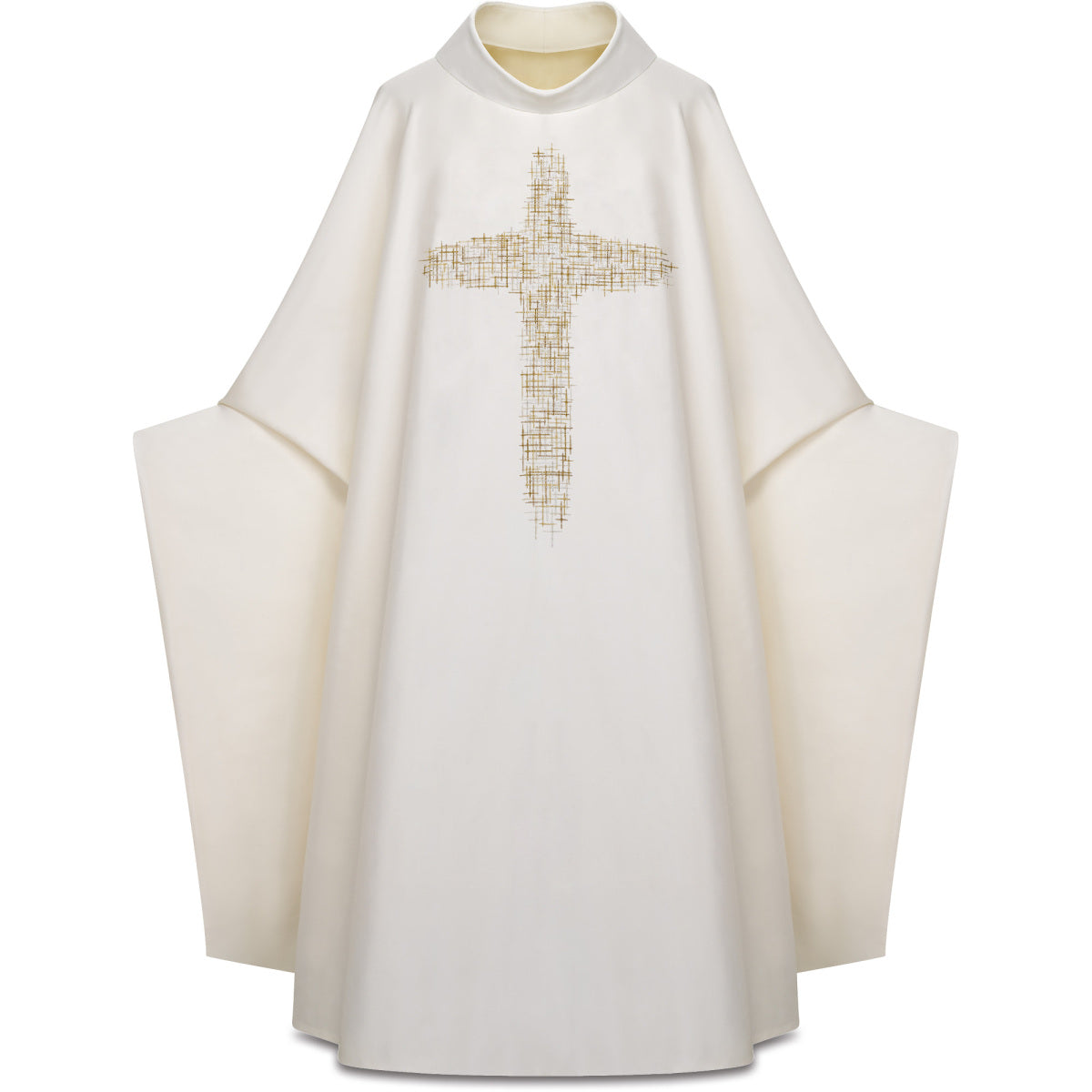 Silk Chasuble with Embroidered Crosses