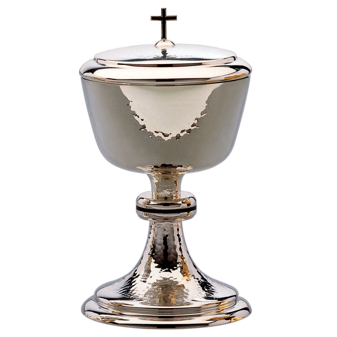 Silver Ciboria with Black Enameled Cross