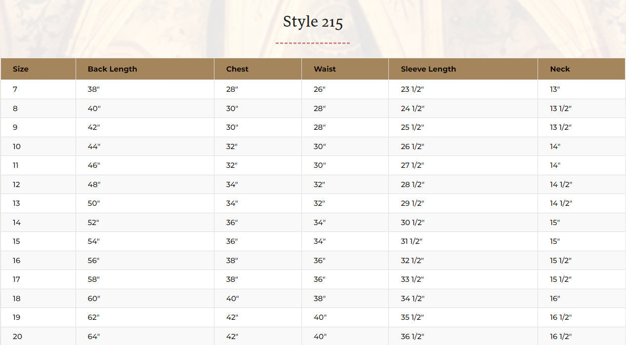 Abbey Brand Altar Server Cassock | Snap Closure