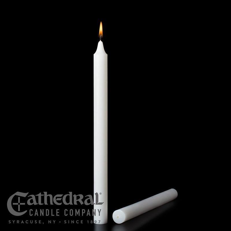 Stearine Altar Candle | 1-1/16 diameter | Cathedral Brand