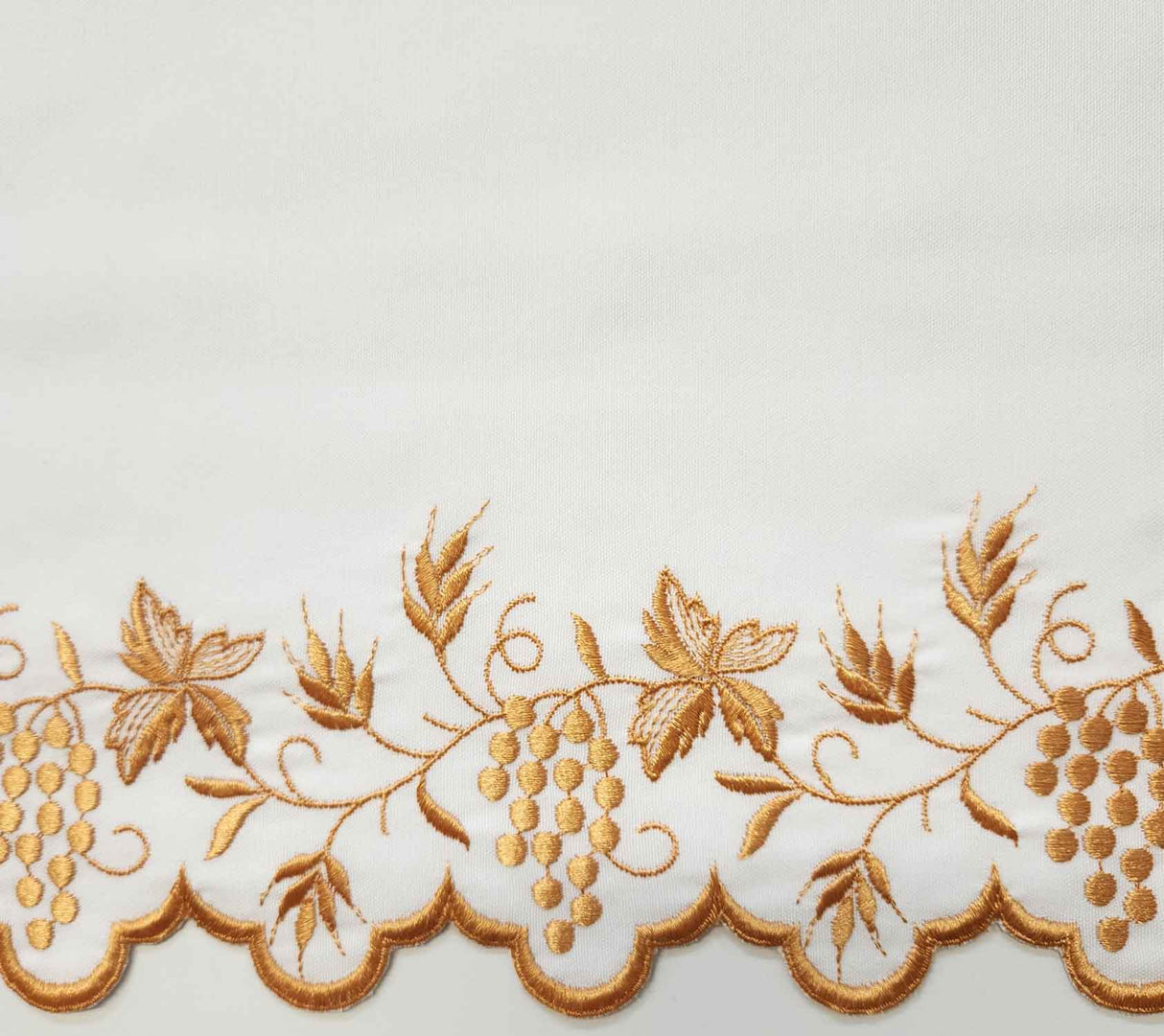 Finished Altar Cloth with Gold Silk Embroidery | style 1308 | 184" x 31"