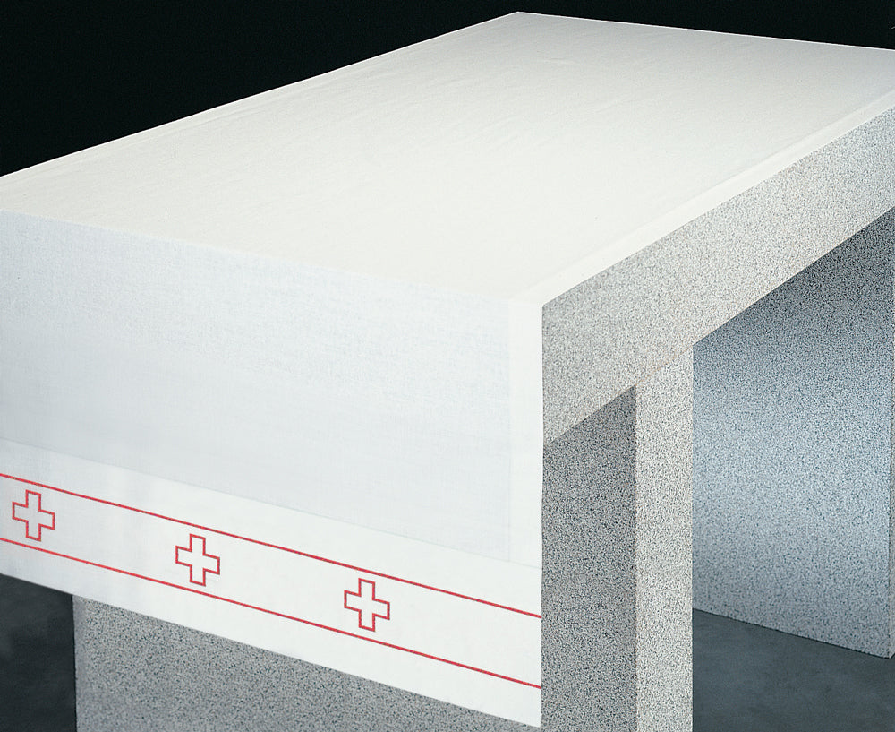 White Altar Cloth Red Embroidery | 63-5189