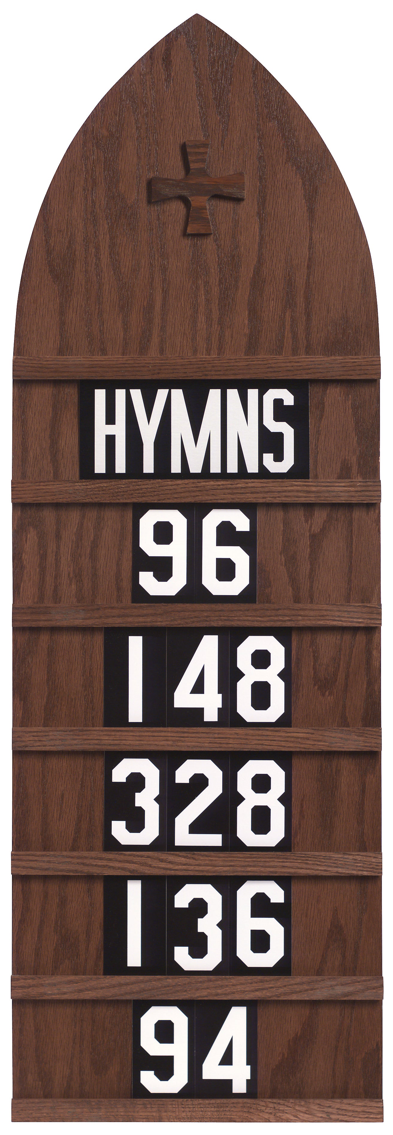Hymn Board | Oak Plywood | Light or Dark Stain