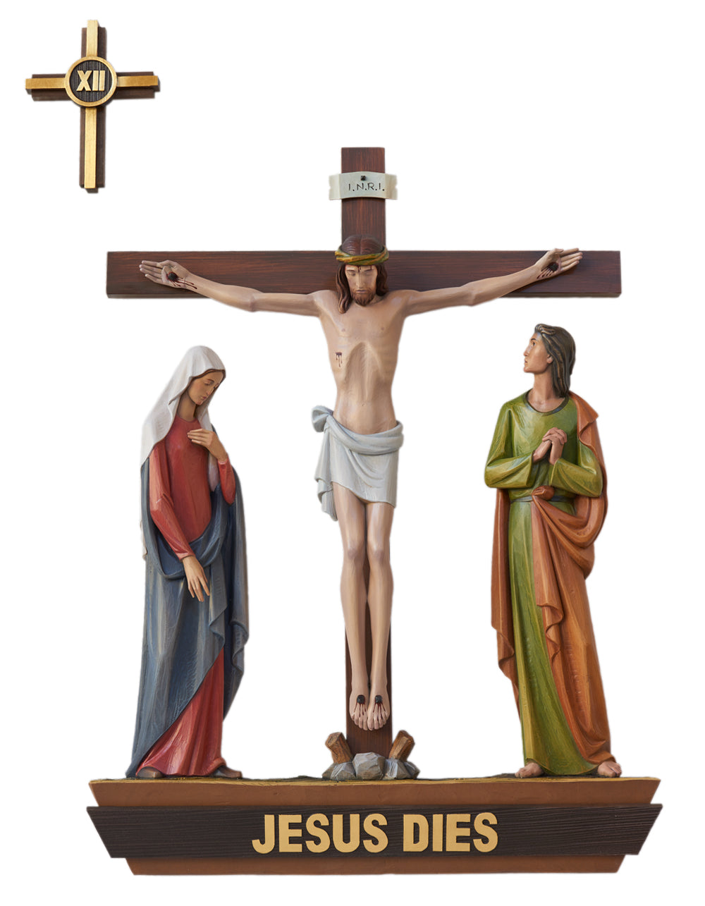 Stations of the Cross | Wood Carved | 36" x 24" | Demetz
