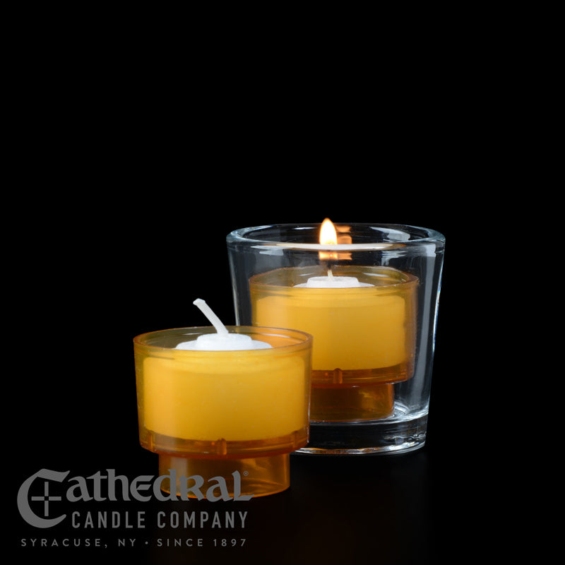4 Hour Votive Candles in Disposable Plastic Holders - case of 288 votives