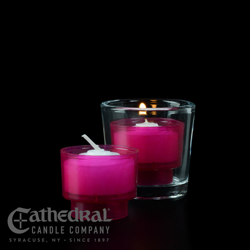 4 Hour Votive Candles in Disposable Plastic Holders - case of 288 votives