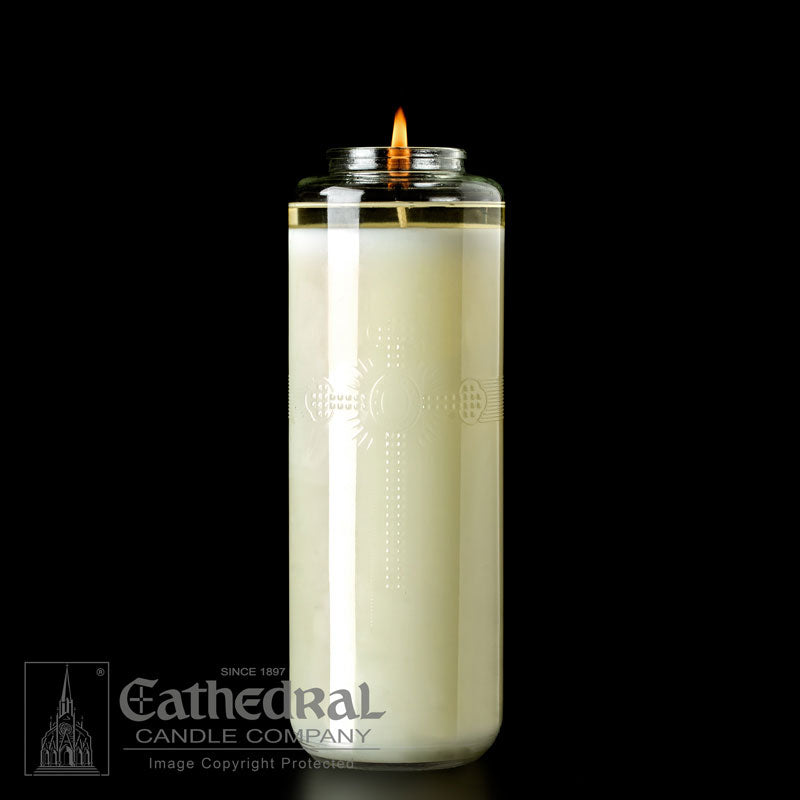 Emkay Emitte Liquid Candle Christ Candle 12 x 3 1/4 - Catholic Purchasing  Services
