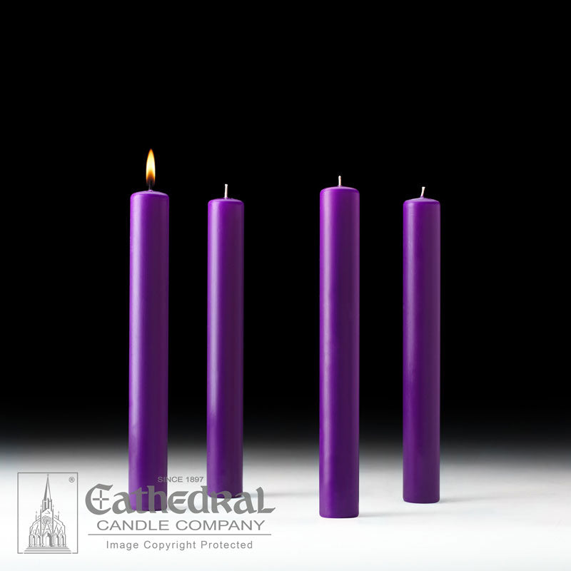 Church Advent Altar Candles 112 x 12 4 Purple 51 Beeswax