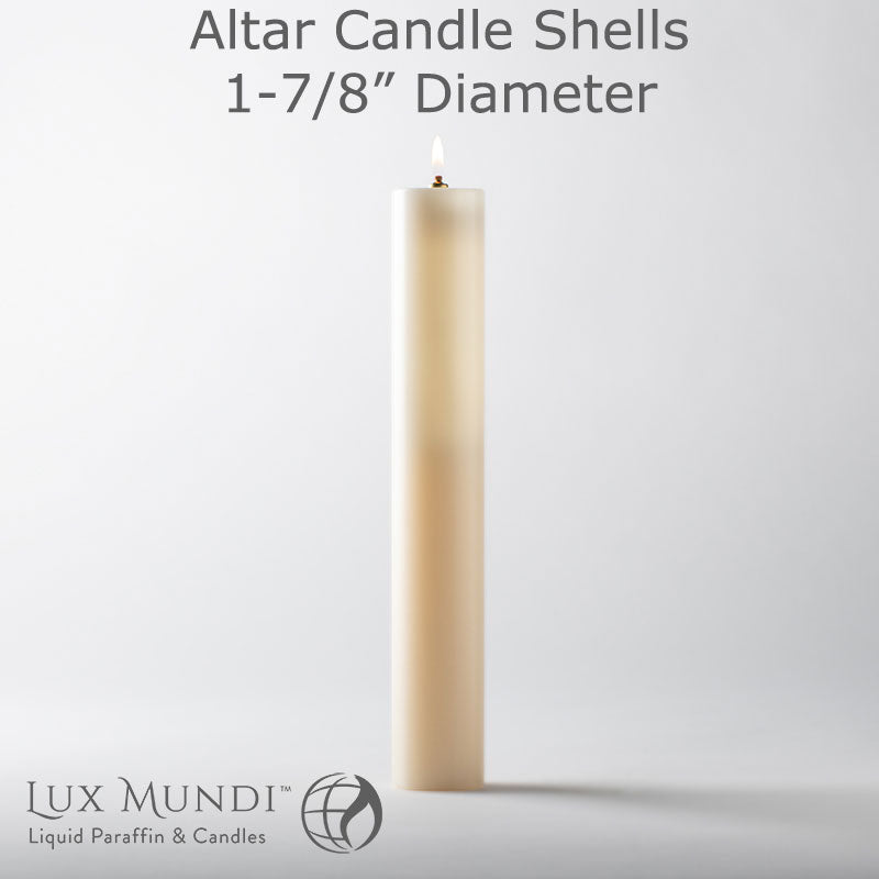 Altar Candle Shell  1-7/8 inch Diameter