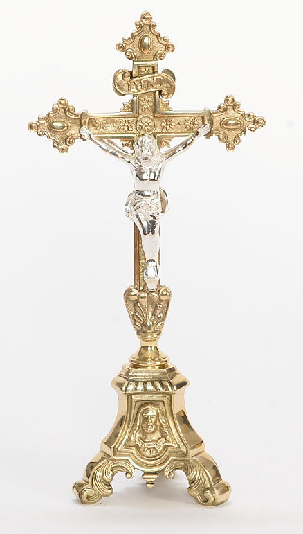 Altar Crucifix with Candle Holders, Manufacturers of Altar Crucifix with Candle  Holders, Buy Altar Crucifix with Candle Holders at   - as-1003